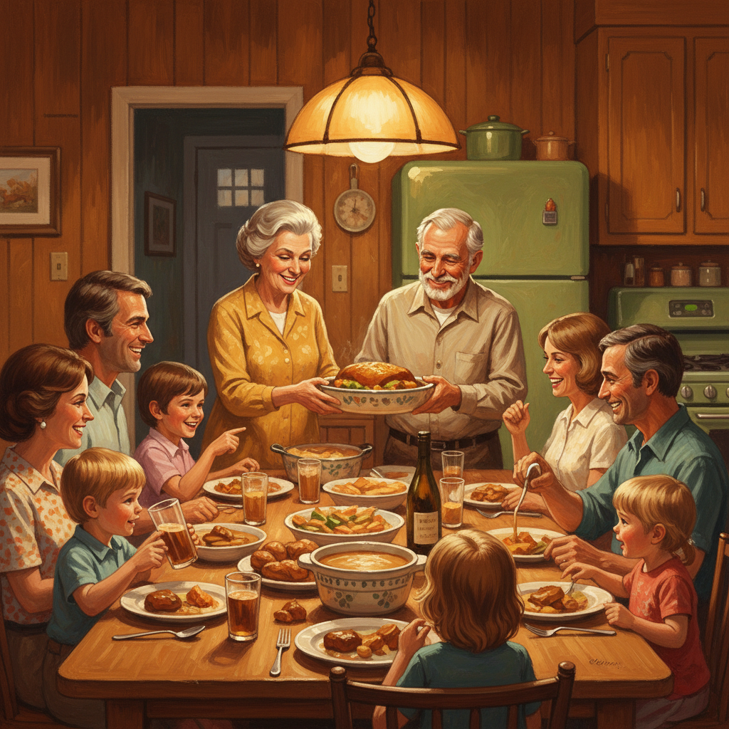 The Dinner Table Was Our Internet: What Baby Boomers Learned Around the Family Meal
