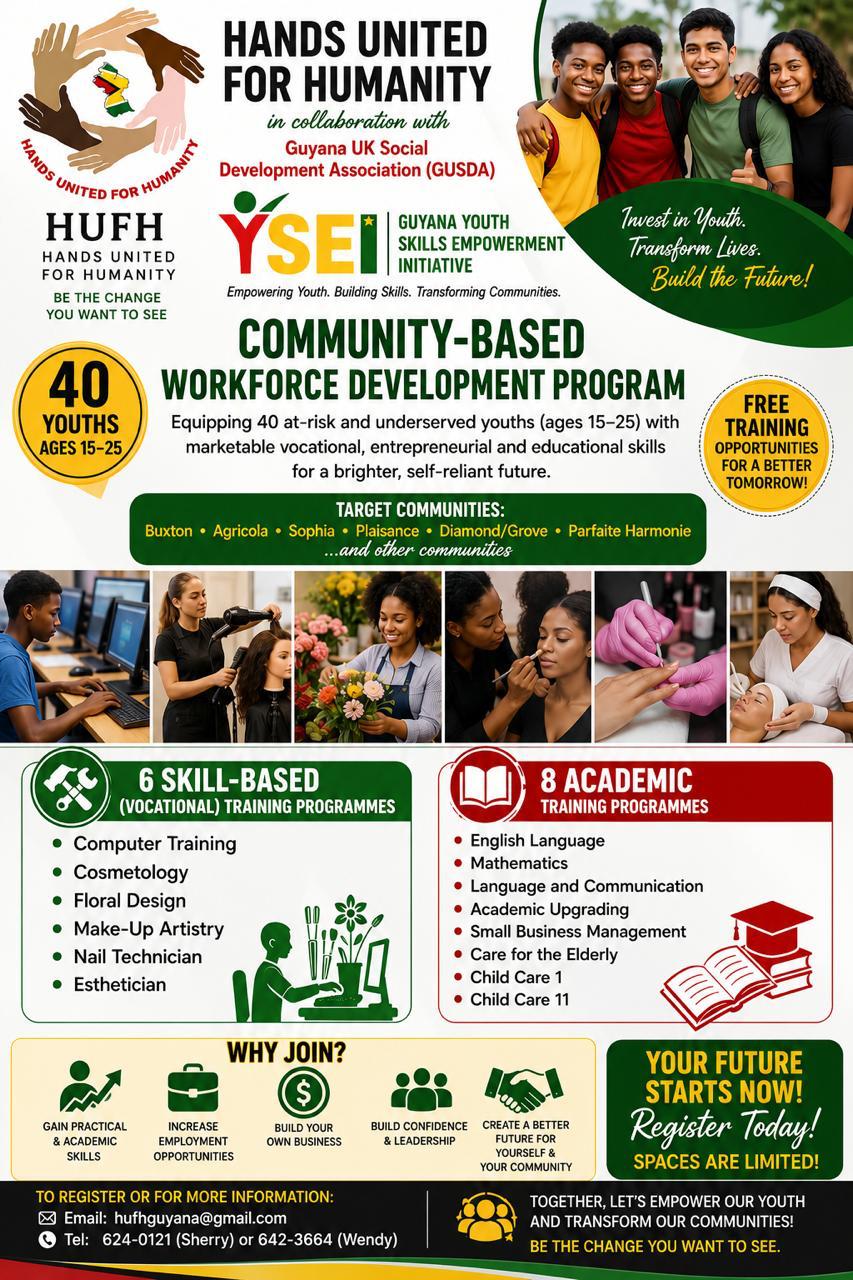 GUSDA Launches Youth Skills Empowerment Initiative with Hands United for Humanity