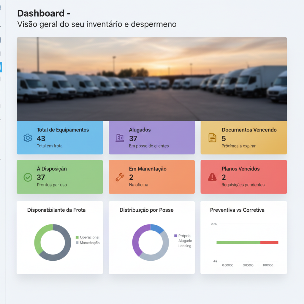 Dashboard do CMMS Platform