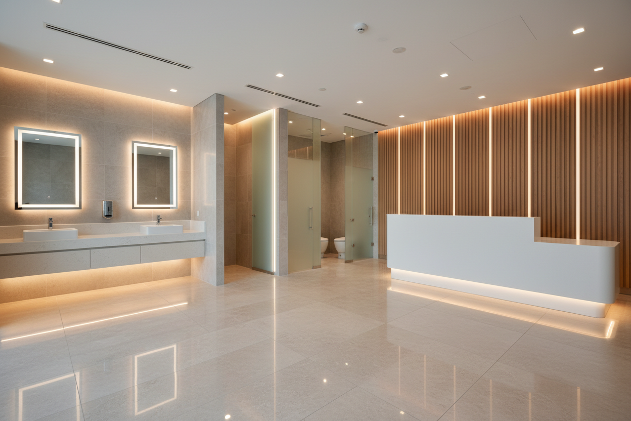 Commercial building interior