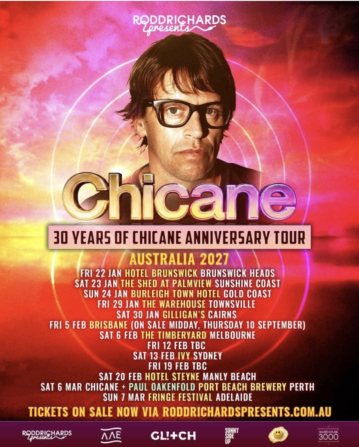 Chicane — 30 Years of Chicane Anniversary Tour