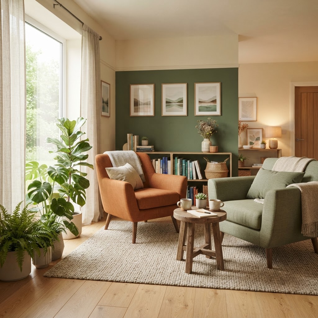 A warm, inviting counseling space for couples