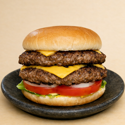Flavor Isle double cheeseburger