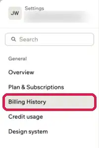 Billing History