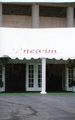 NEWIM entrance tent