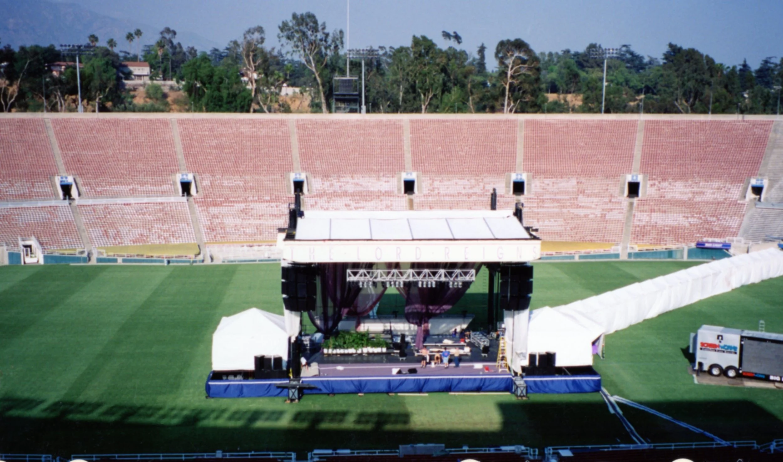 'The Lord Reigns' stage at the Rose Bowl