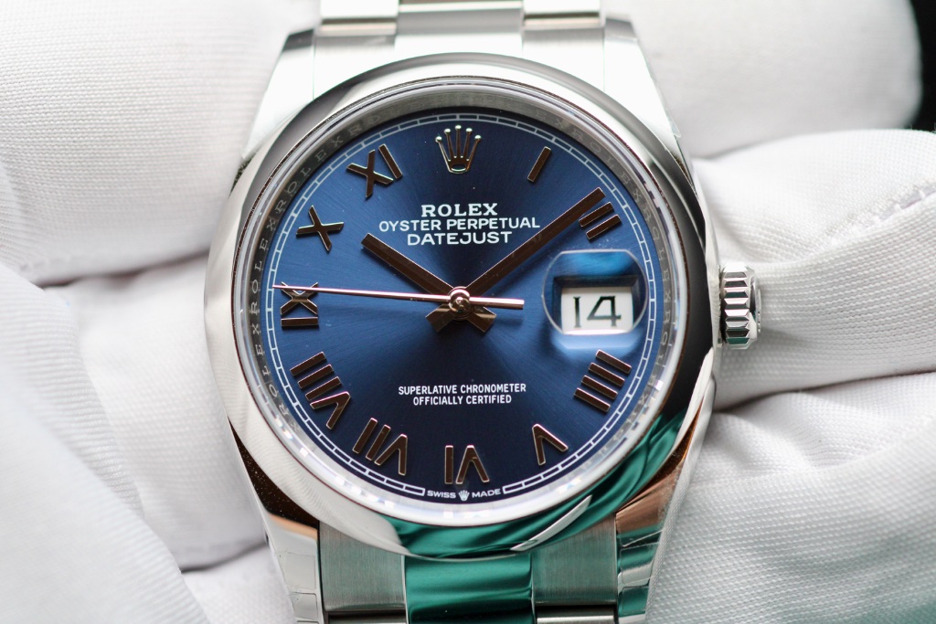Rolex Datejust Blue Roman