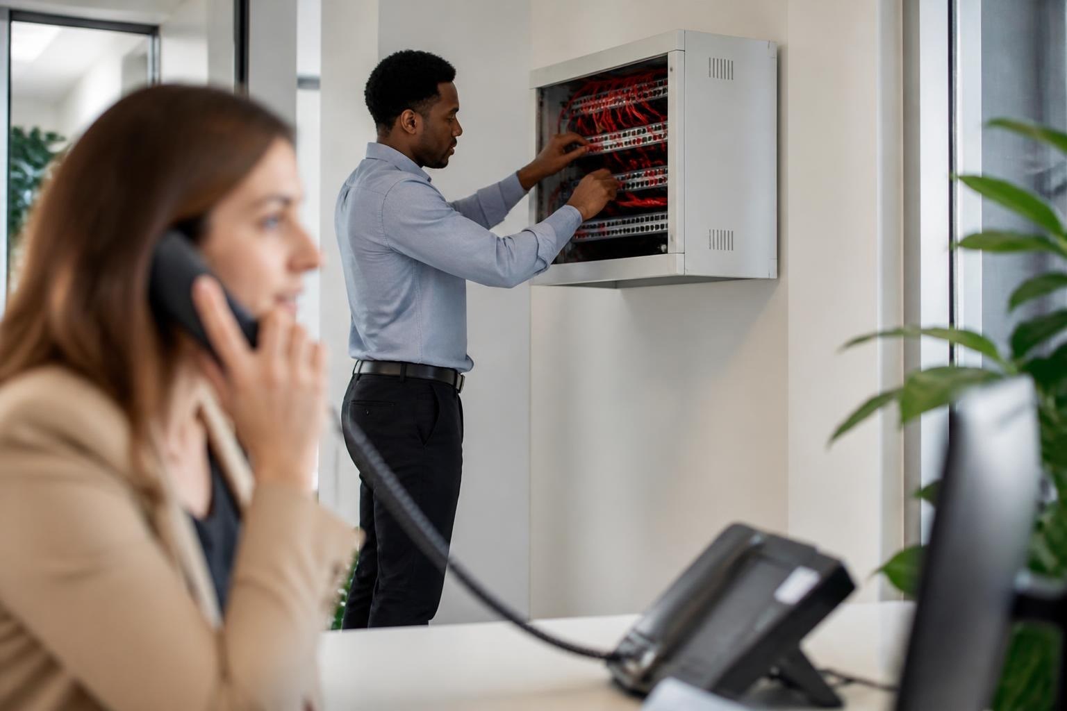 Installation réseau et téléphonie IP en entreprise