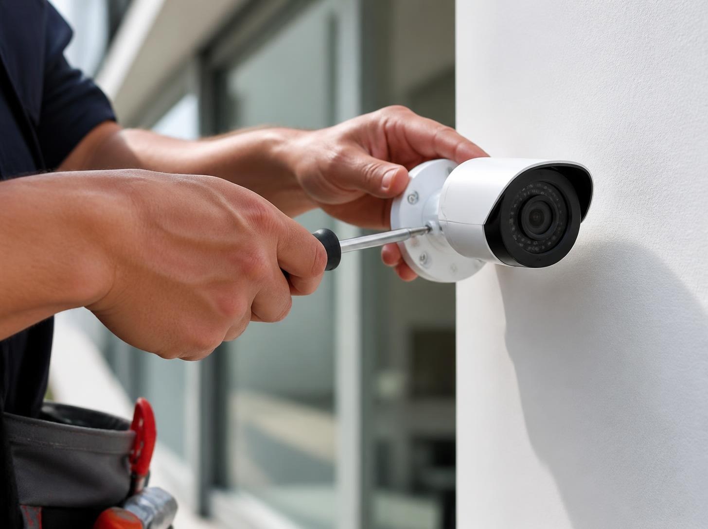 Installation d'une caméra de vidéosurveillance