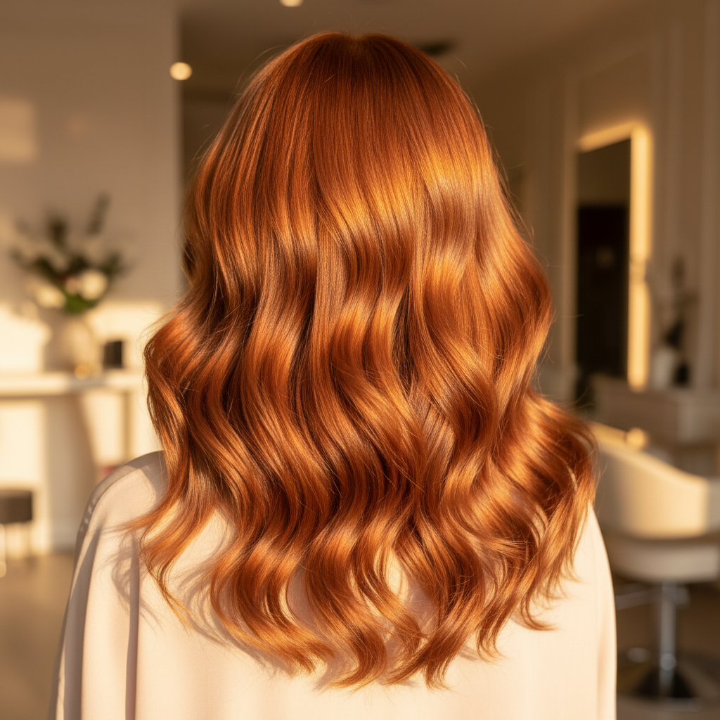 Brown To Dimensional Copper — after, by Steph at Salon D Dallas