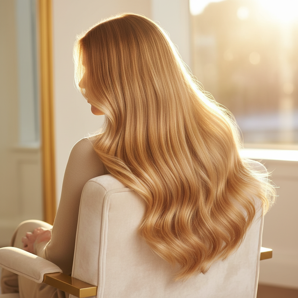 Level 3 To Honey Blonde — after, by Steph at Salon D Dallas