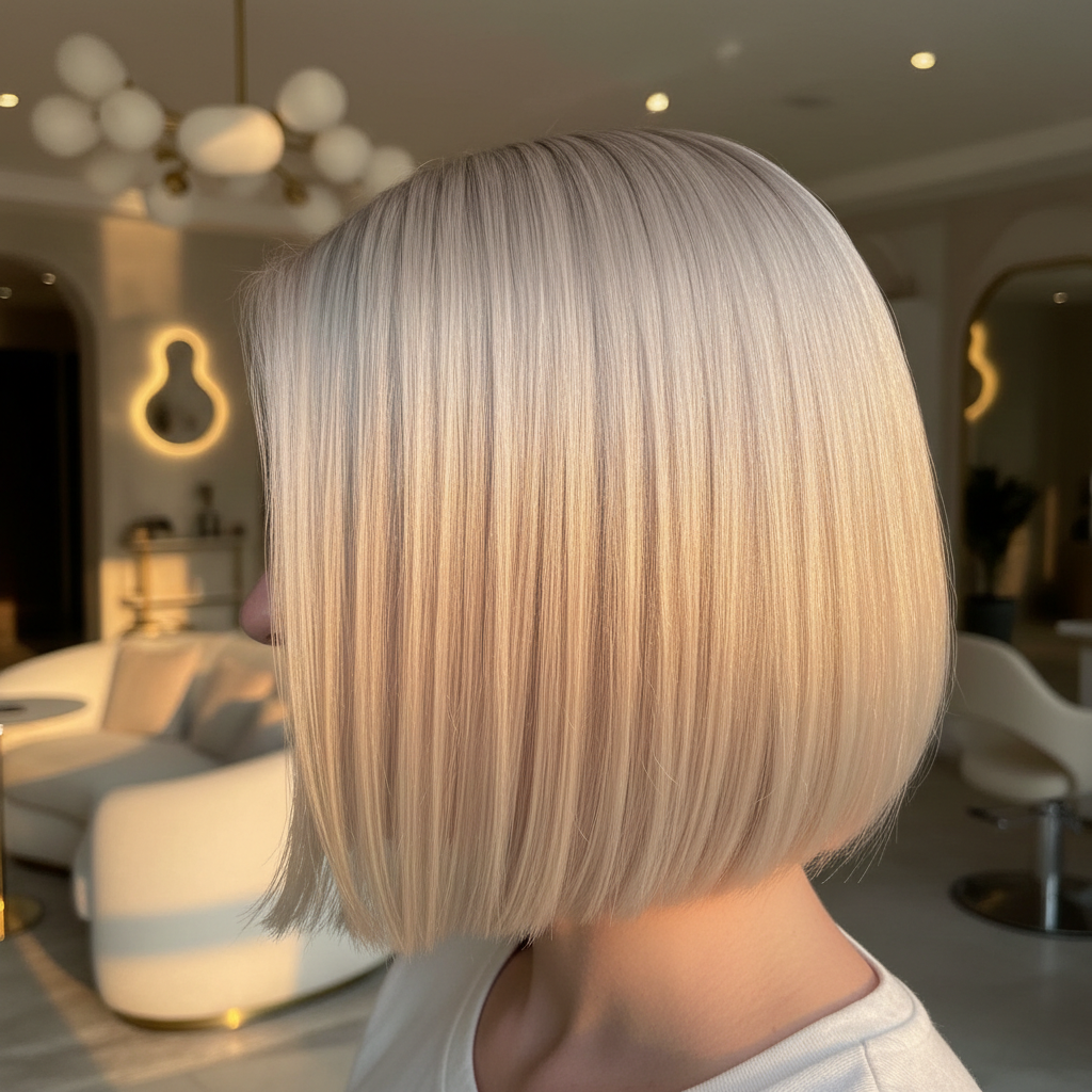 Level 7 To Icy Platinum — after, by Steph at Salon D Dallas