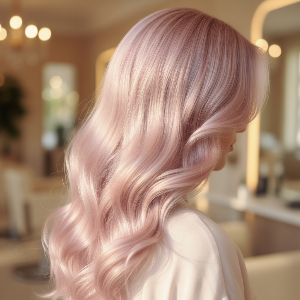 Brassy To Rose Pastel — after, by Steph at Salon D Dallas