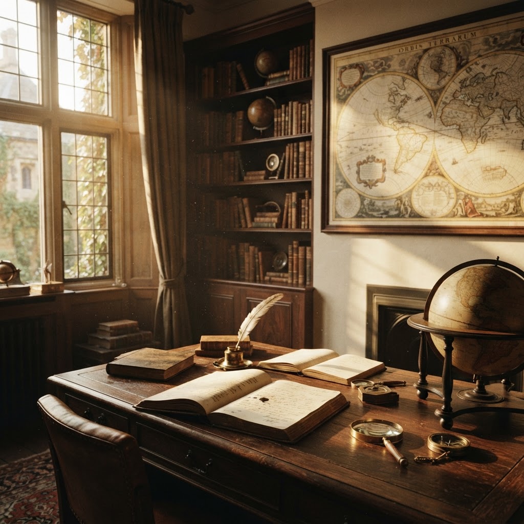 A Victorian study inside Sophia's House