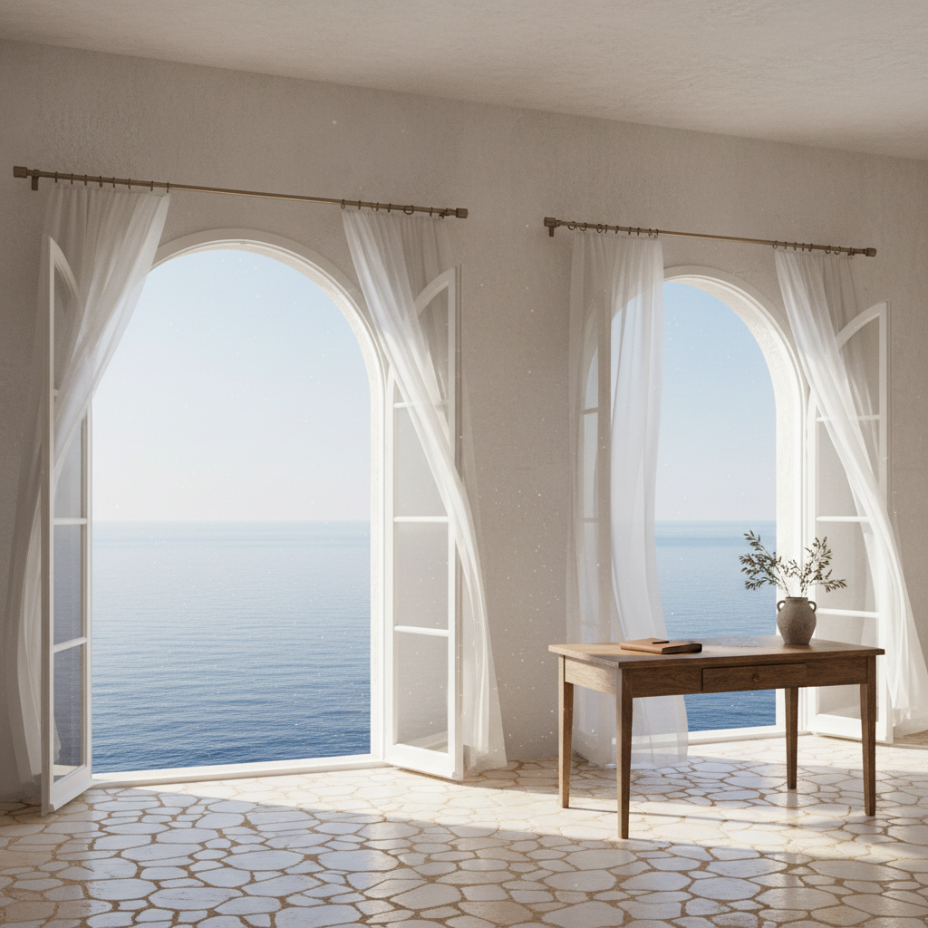 Ventana al mar mediterráneo