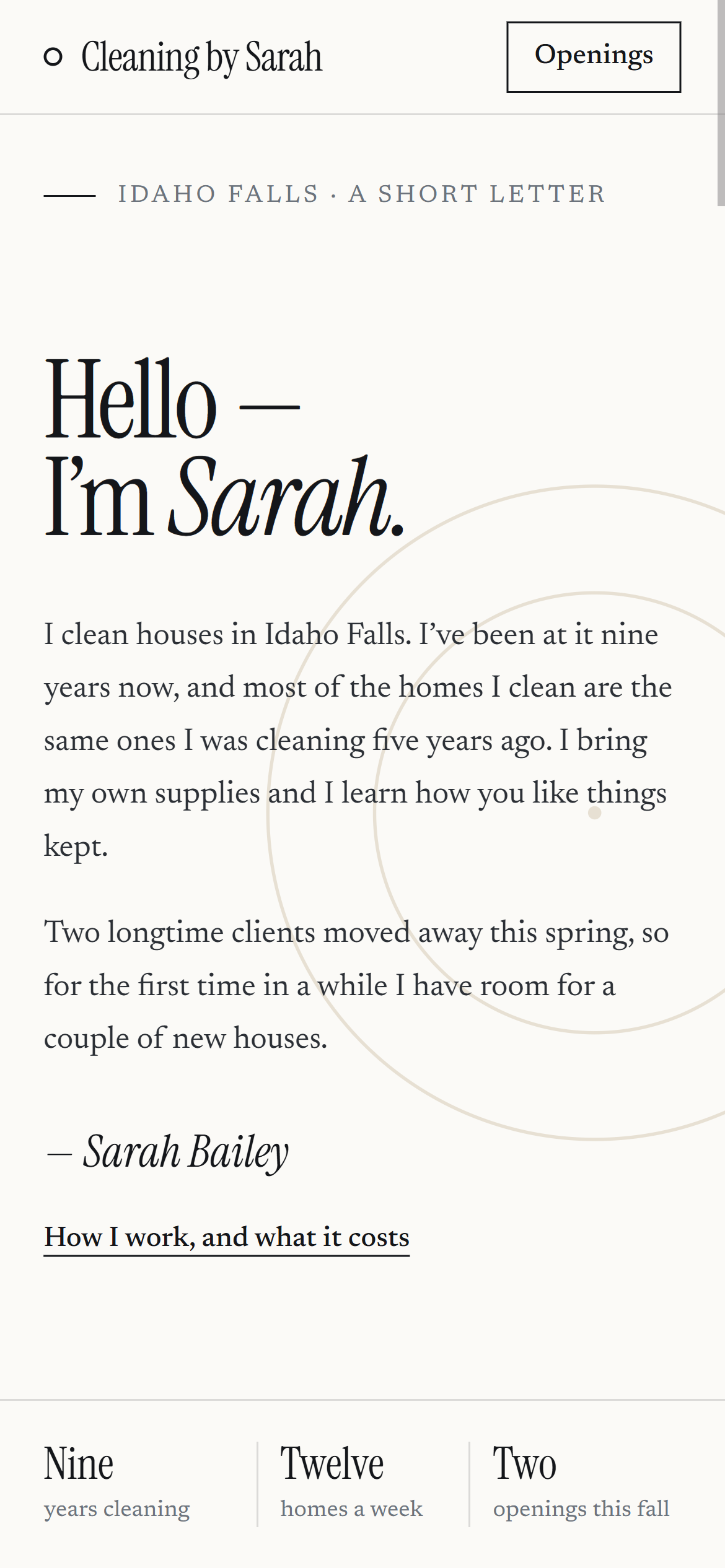 Cleaning by Sarah