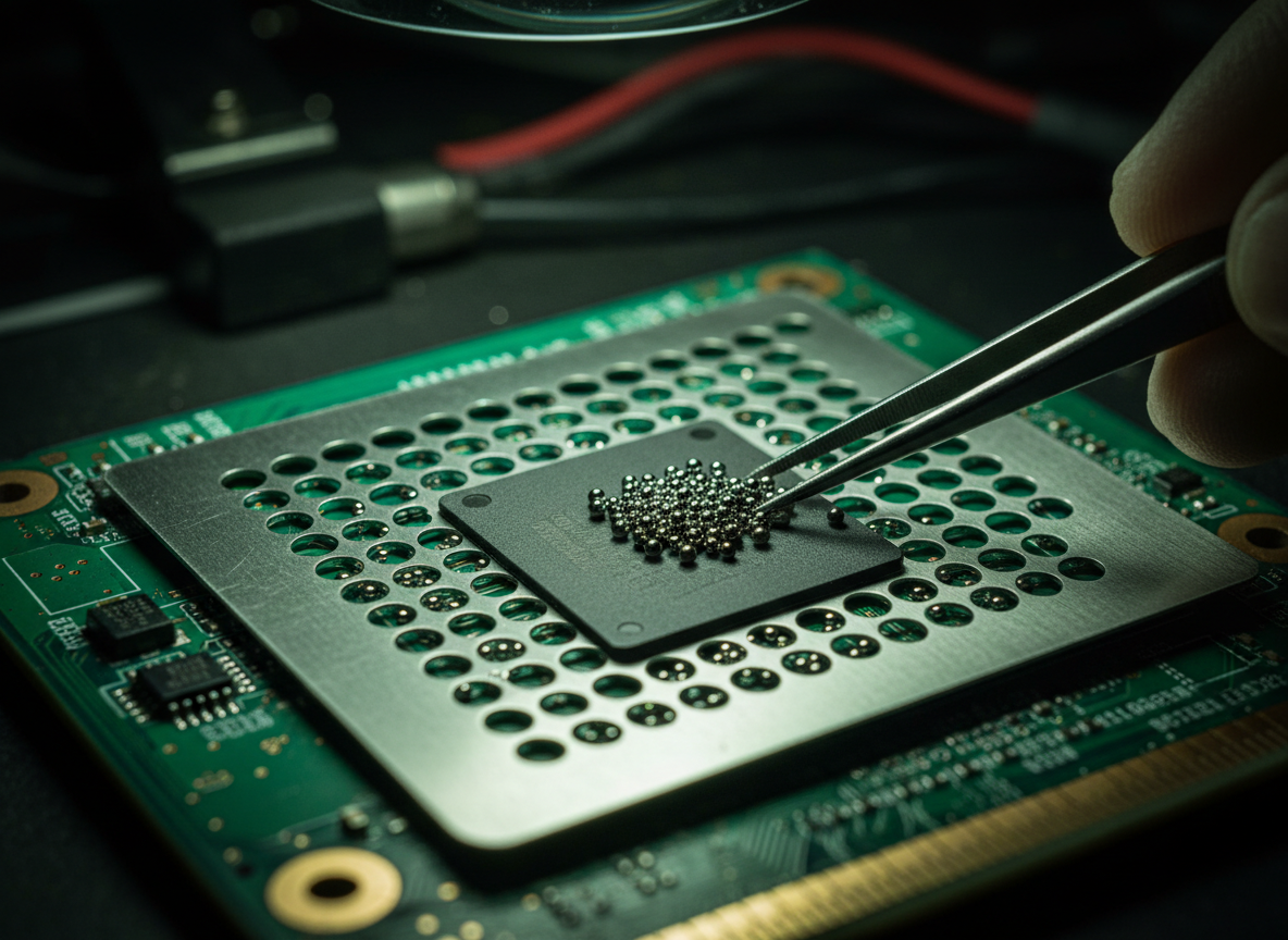MacBook GPU BGA Reballing