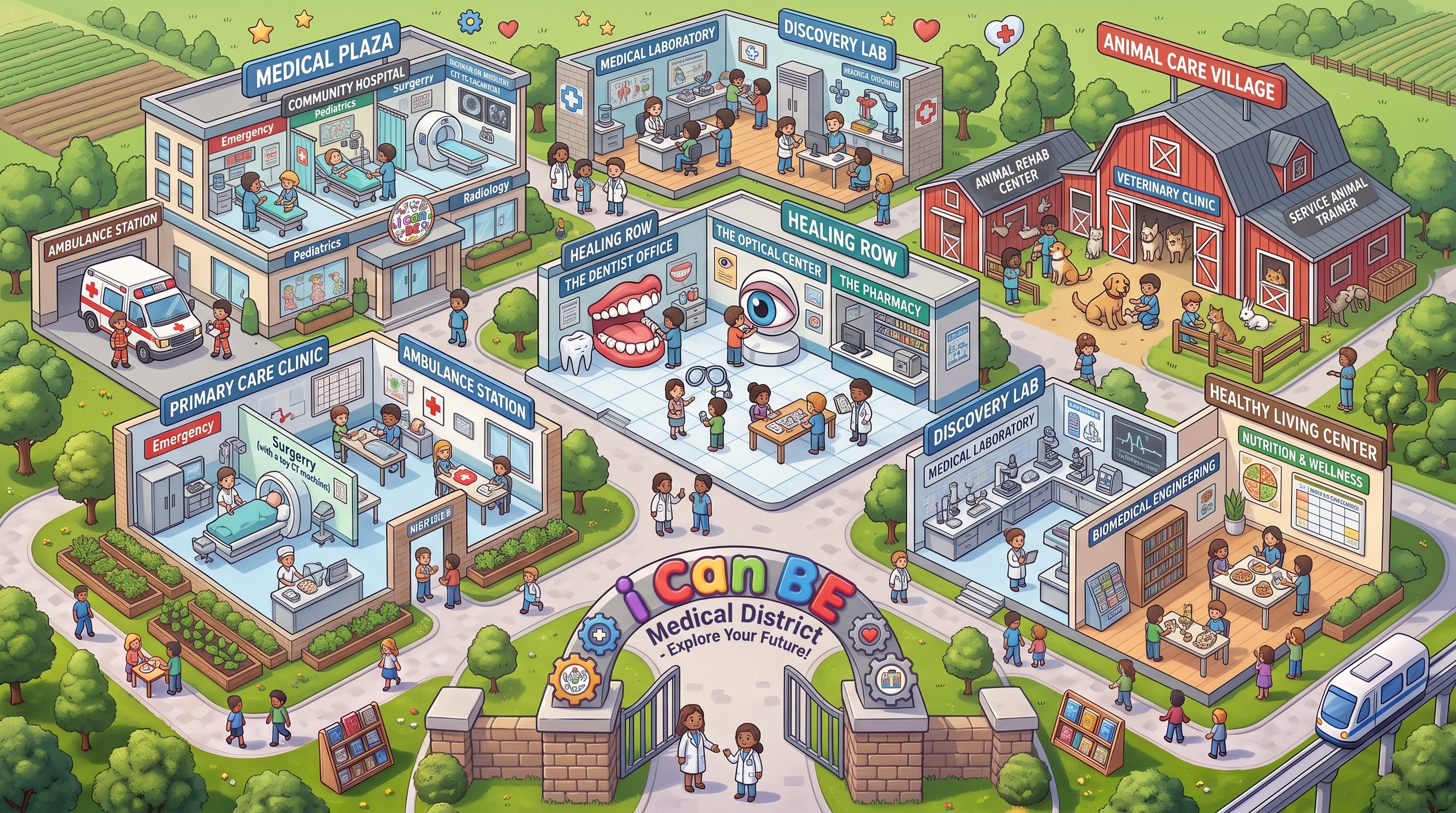 Medical District concept render