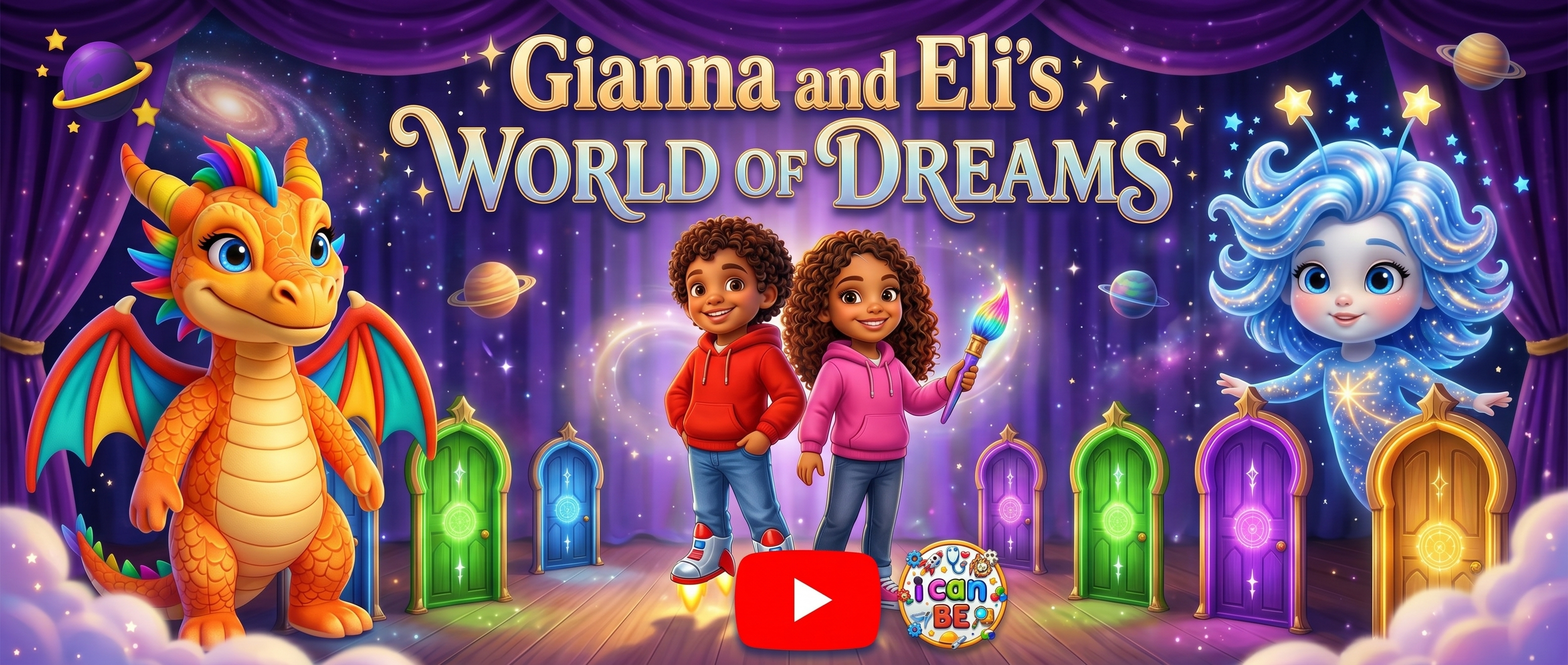 Gianna and Eli's World of Dreams animated series banner