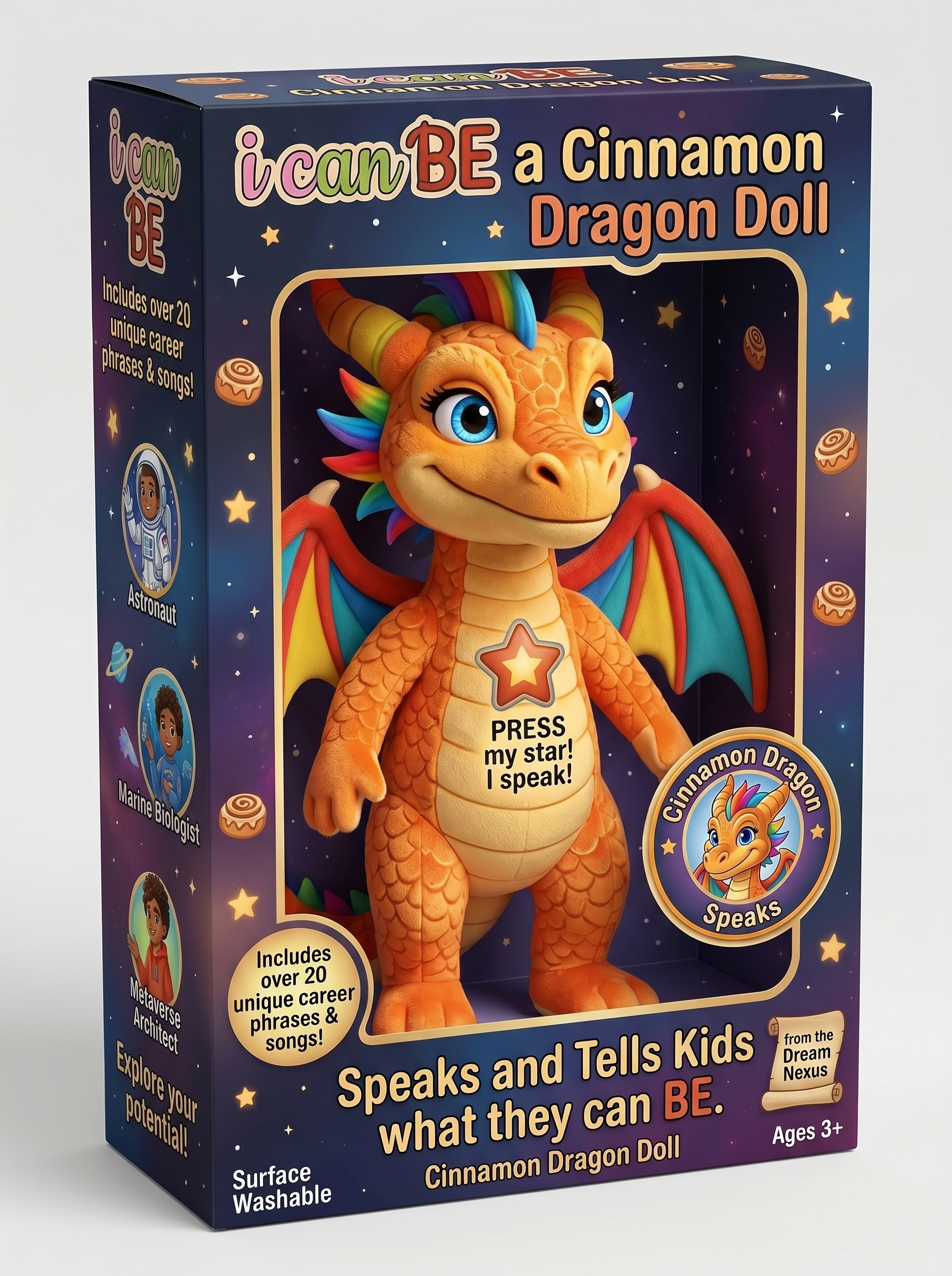 Cinnamon Dragon Doll