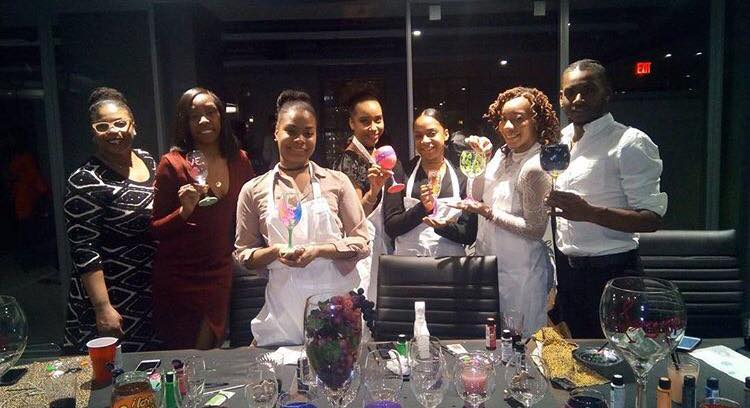 Paint and sip event, LoveLeigh Affairs production