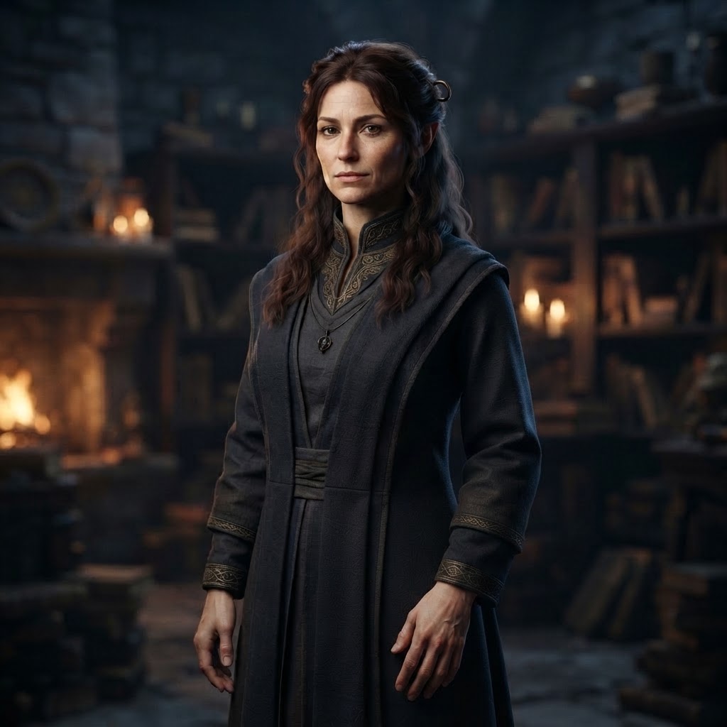 Tavern Archivist — master character appearance
