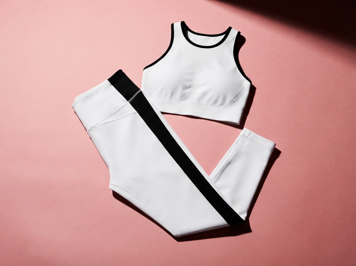 Confident woman in activewear
