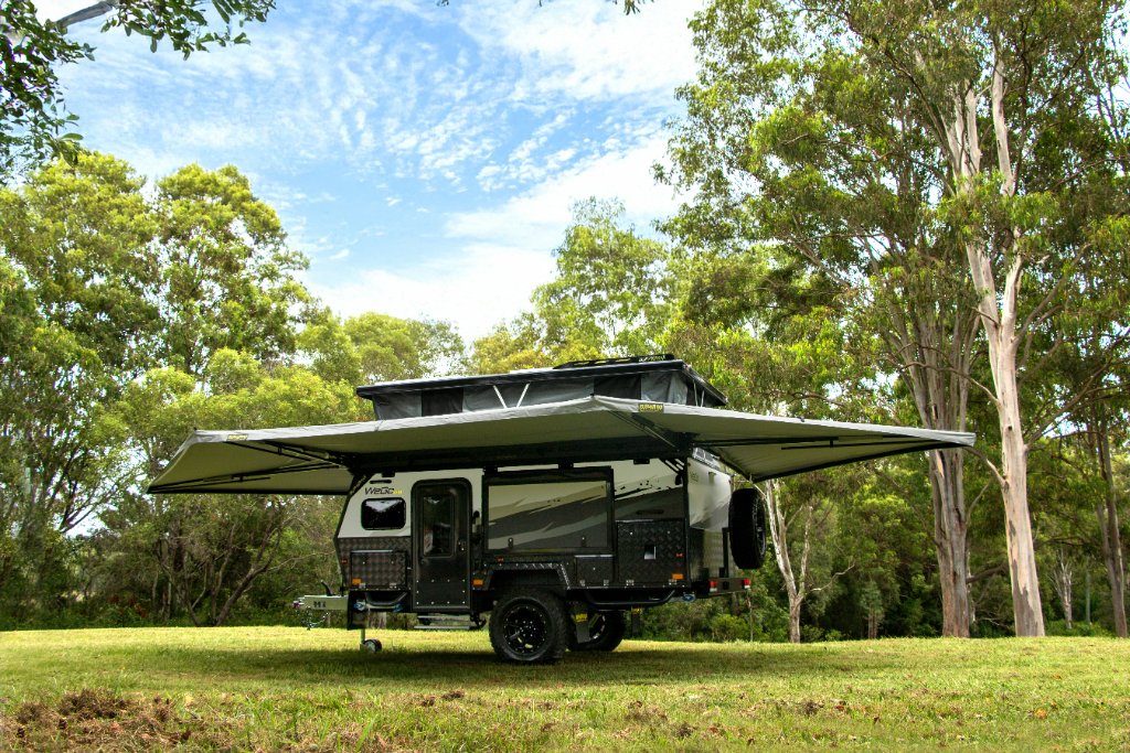 Bushwakka camper in the field