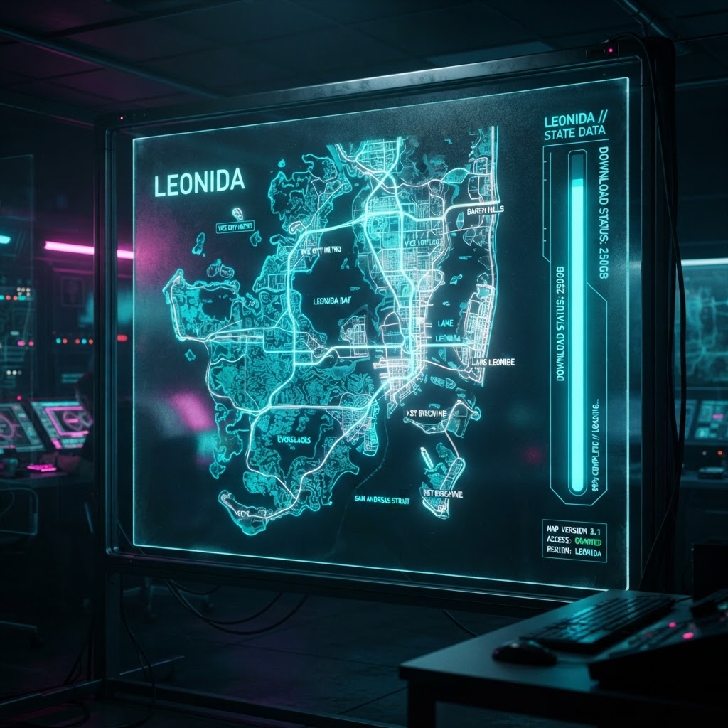 Leaked Data Suggests Massive 250GB Install for Leonida Map
