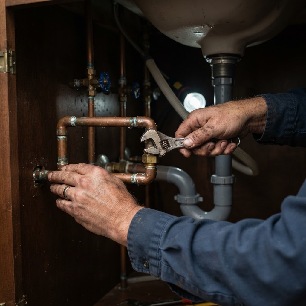 Professional plumbing work
