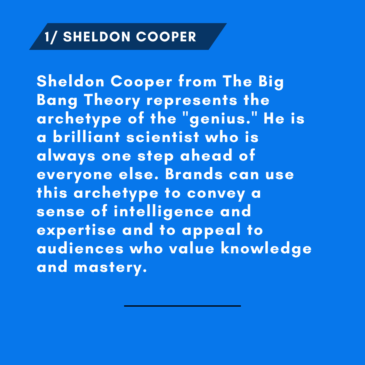 1/ SHELDON COOPER archetype