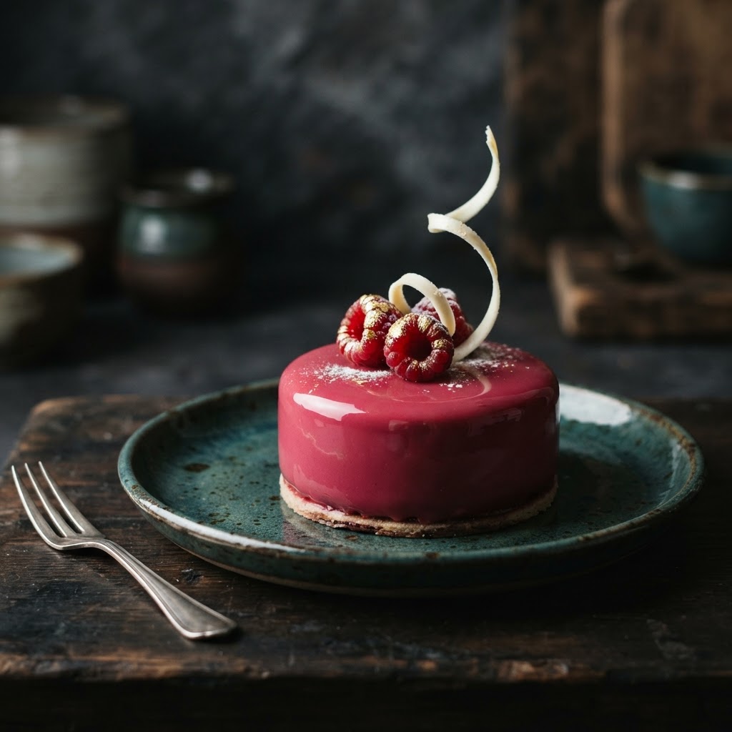 Raspberry Vanilla Entremet
