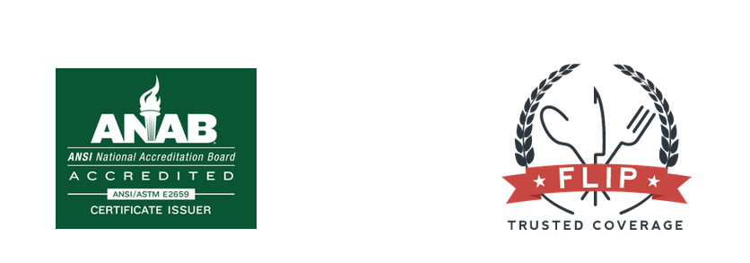 ANAB accredited certificate issuer and FLIP Trusted Coverage
