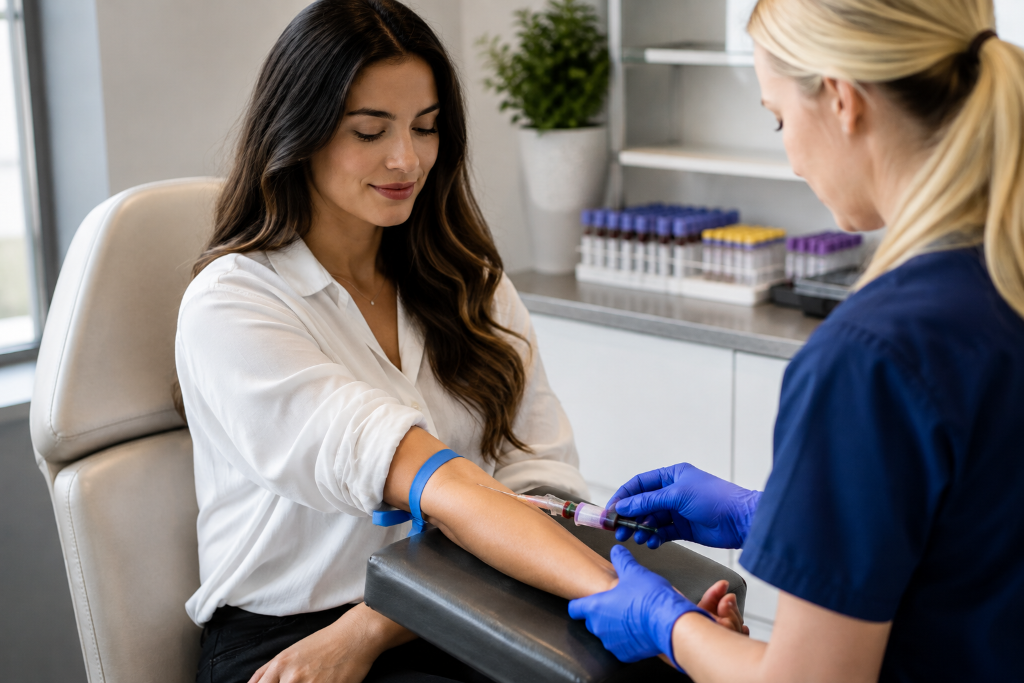 Private blood testing at Cura Wellness