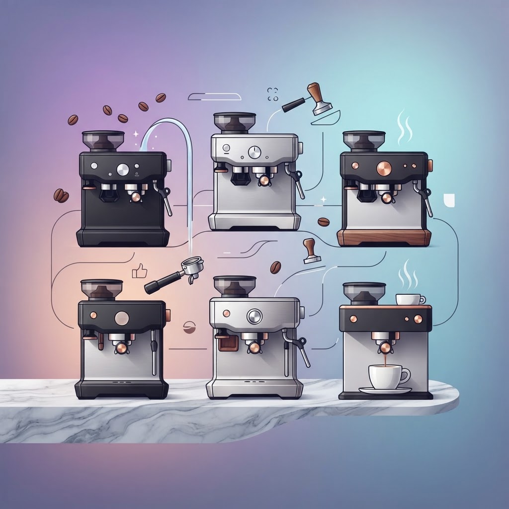 Top 5 All-in-One Espresso Machines with Built-in Grinders: A Beginner’s Guide