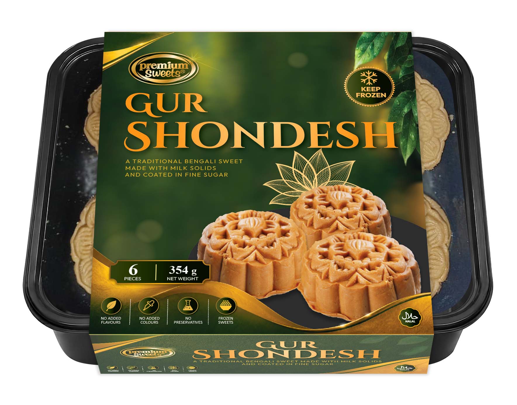 Gur Shondesh sleeve tray