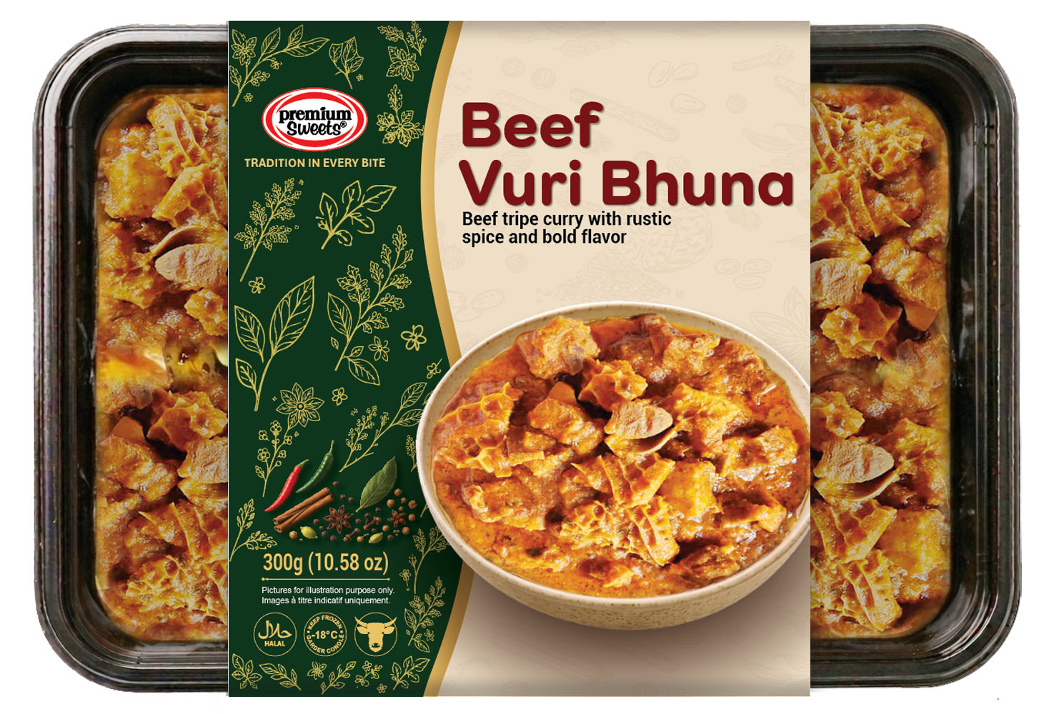 Beef Vuri Bhuna sleeve tray