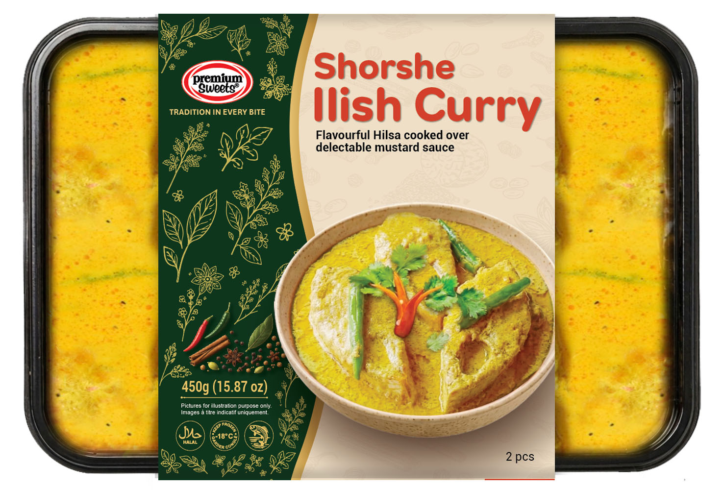 Shorshe Ilish Curry sleeve tray