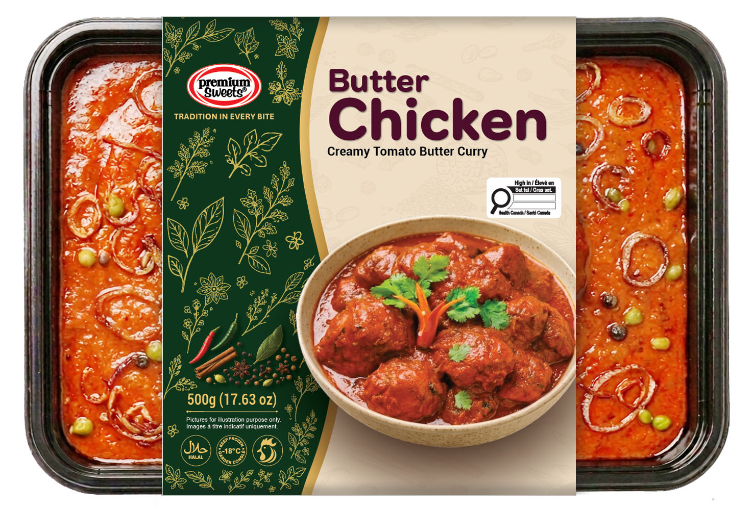 Butter Chicken sleeve tray