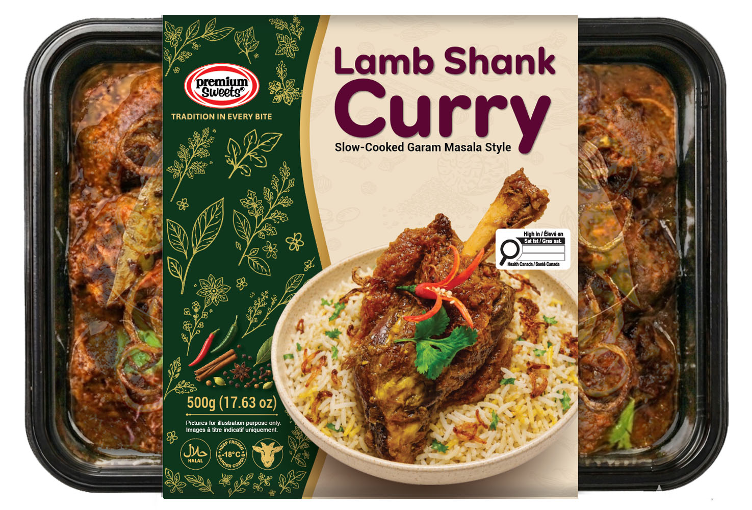Lamb Shank Curry sleeve tray