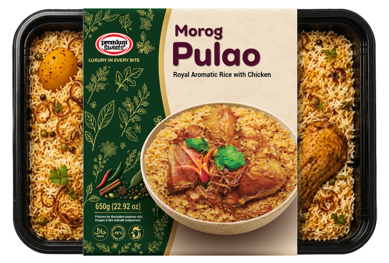 Morog Pulao sleeve tray