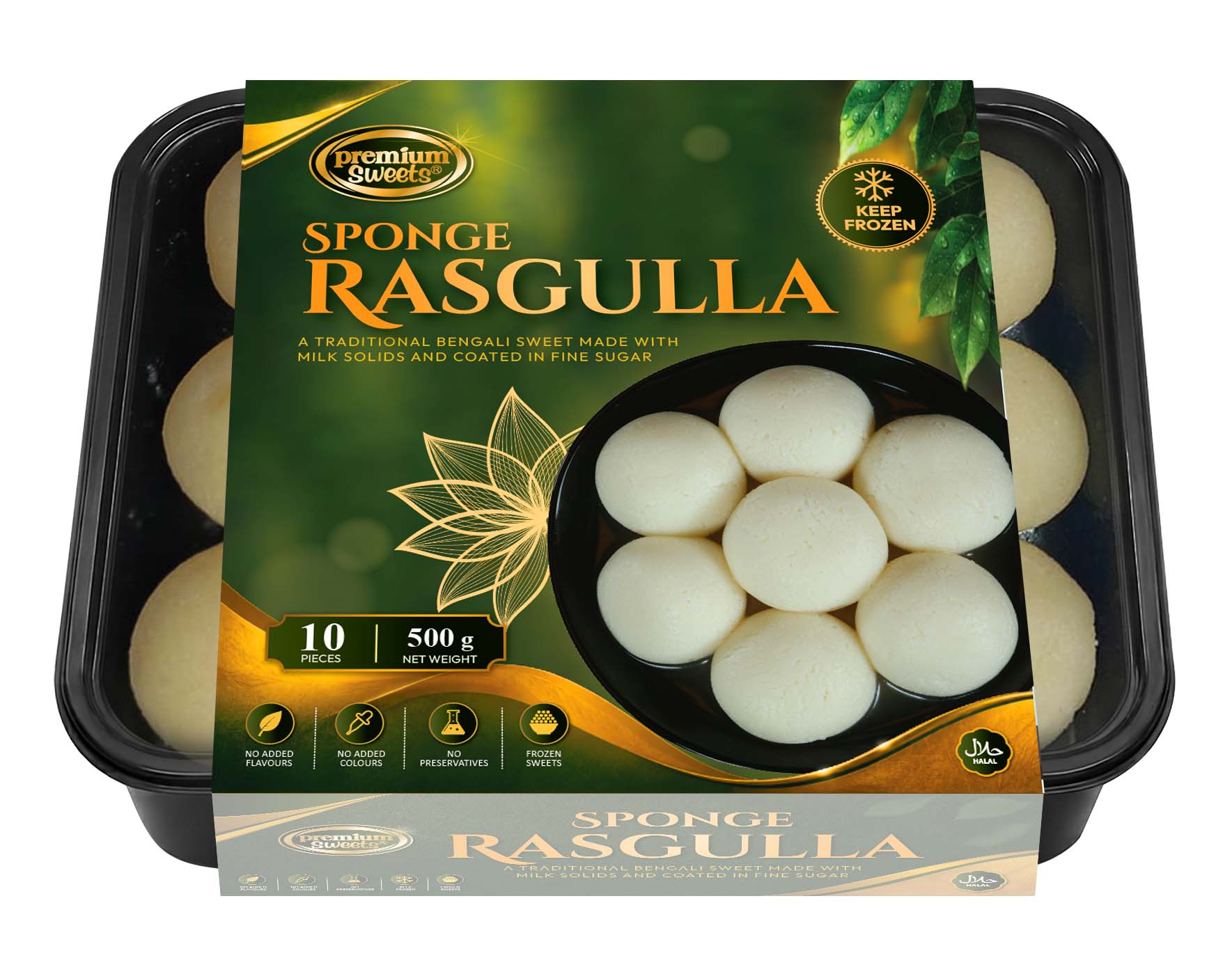 Sponge Rasgulla sleeve tray