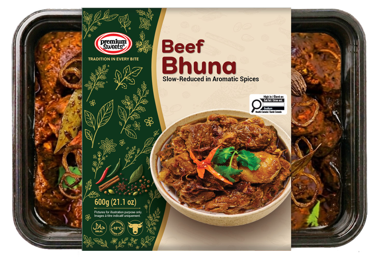 Beef Bhuna sleeve tray