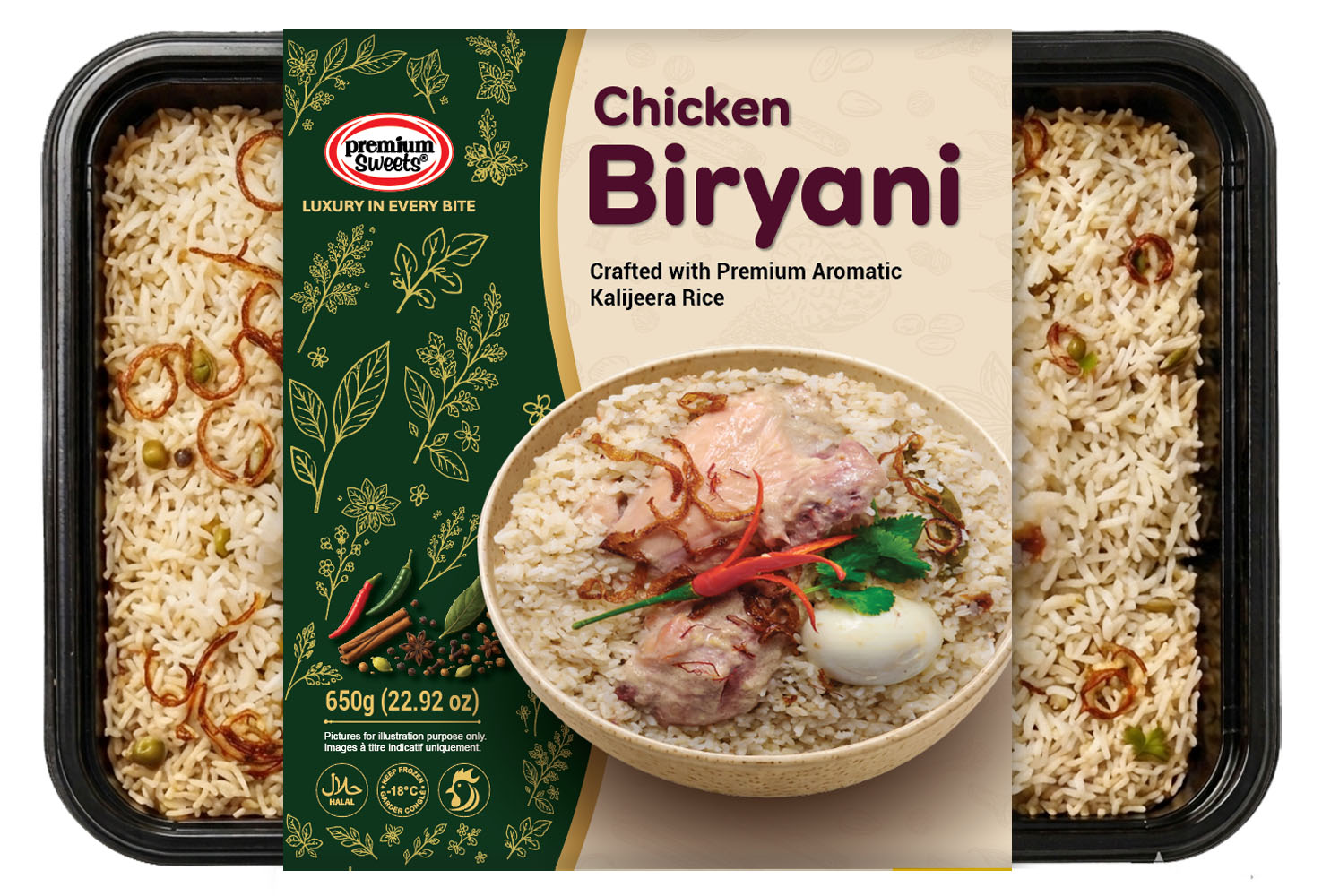 Chicken Biryani sleeve tray