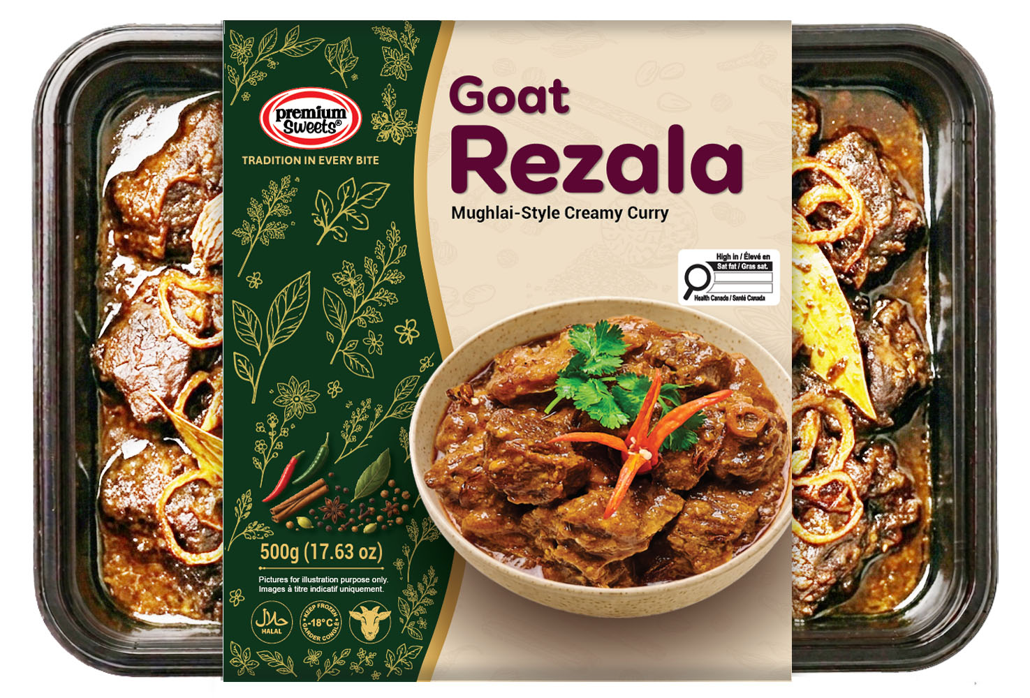 Goat Rezala sleeve tray