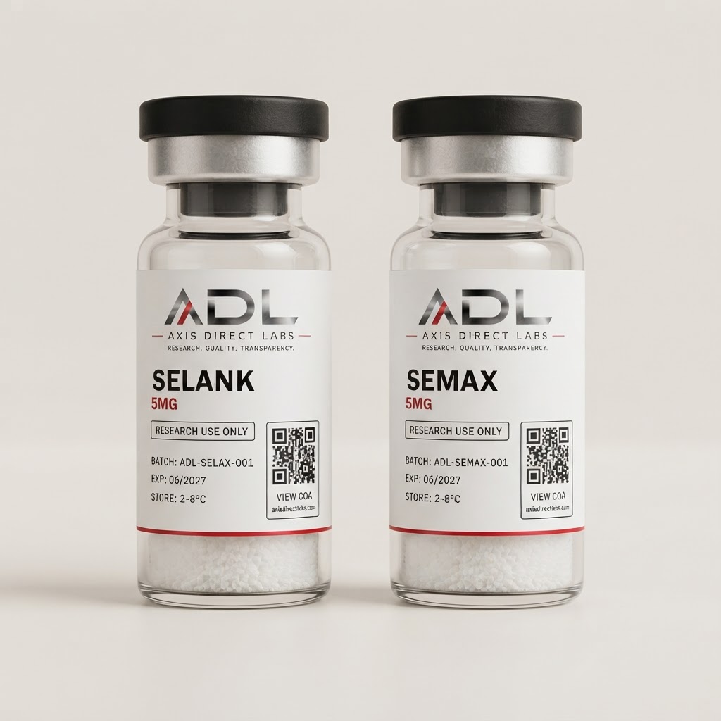 Neuro Duo — research compound vial with batch and COA readout