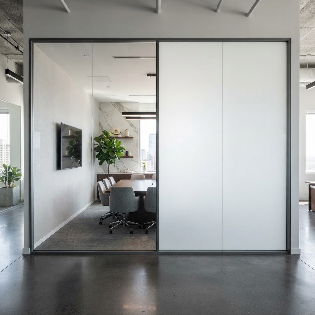 Smart Film: Switchable Privacy Glass That Goes From Clear to Frosted With the Click of a Button