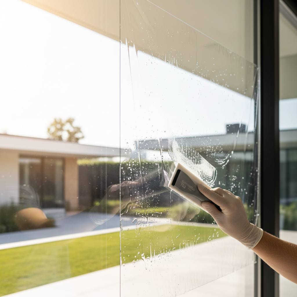 Professional Huper Optik window film installation