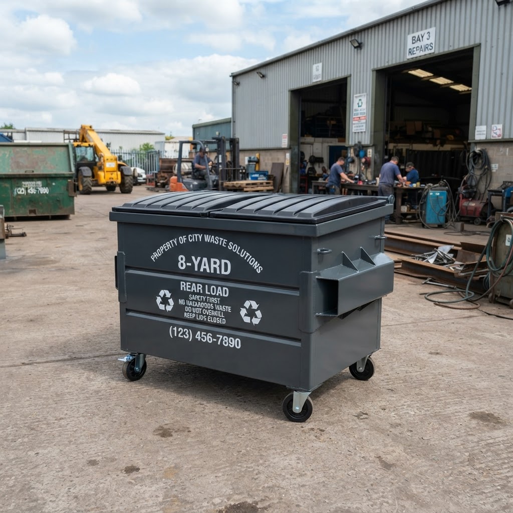 Rear Load Container after repair
