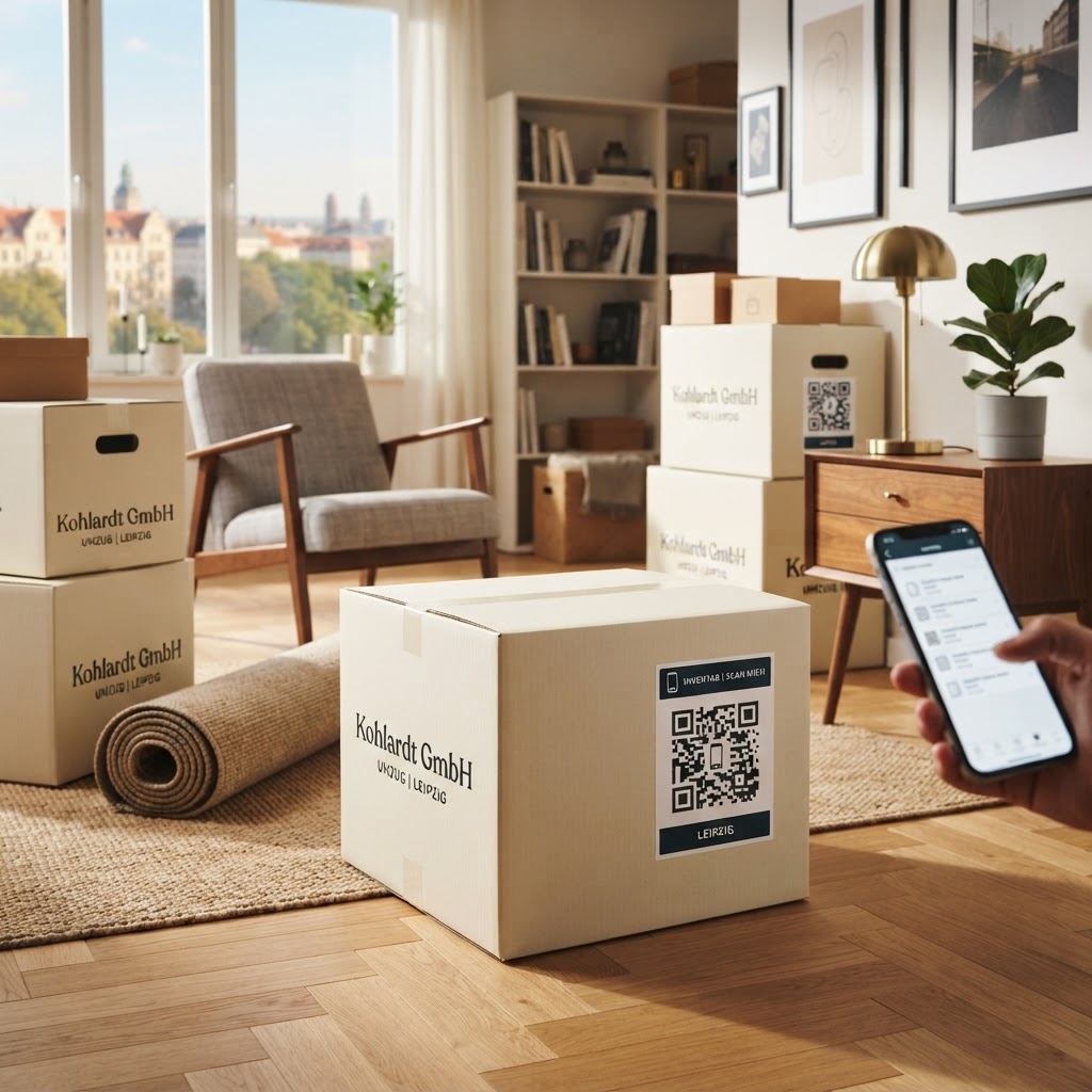 QR statt Chaos: Die digitale Inventarliste für Ihren Leipzig-Umzug
